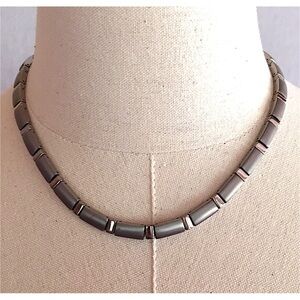Boccia titanium unisex link necklace 18”